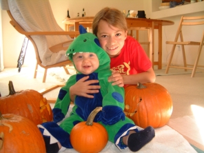 Conor and me before getting ready for Halloween